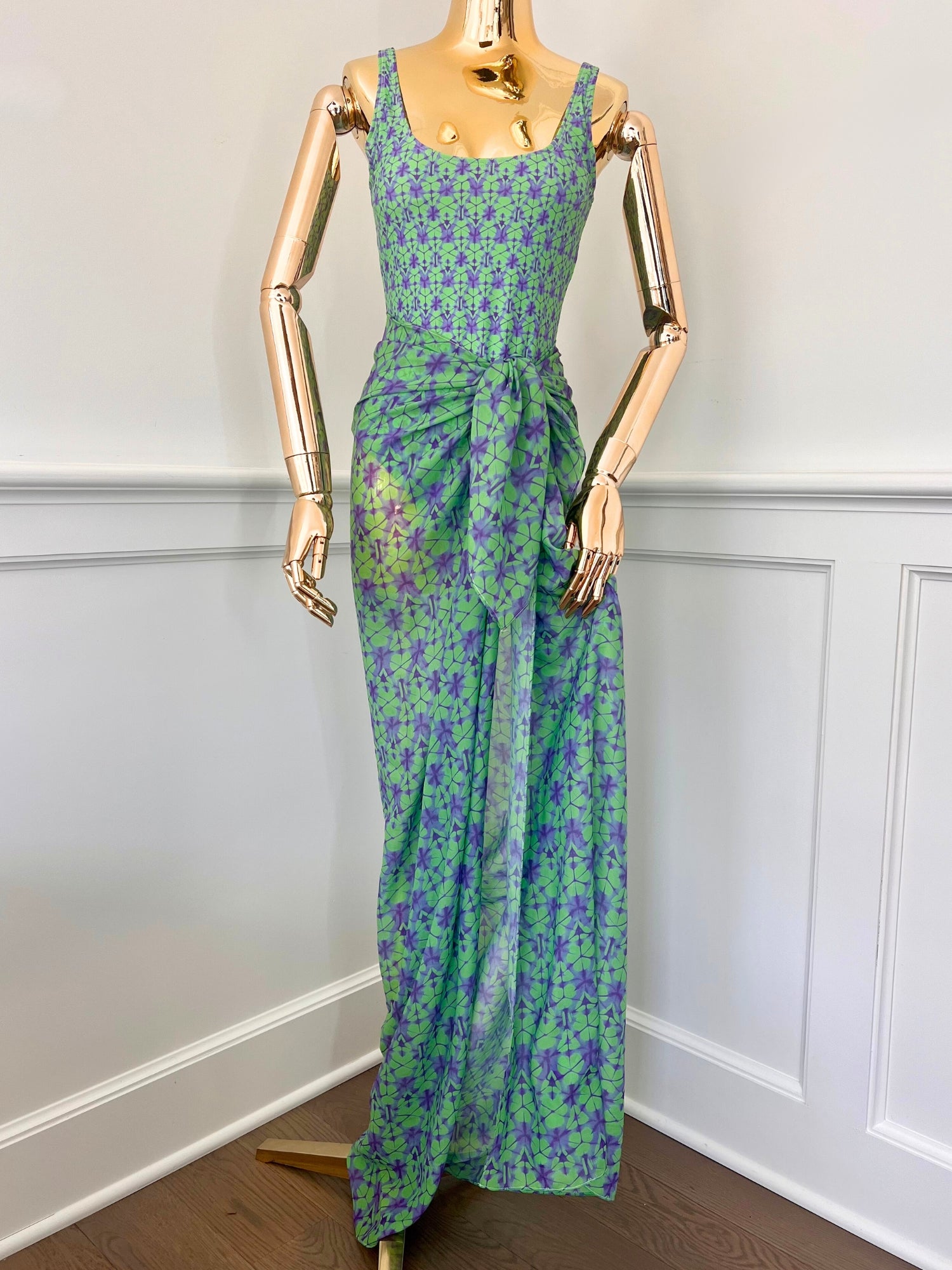 ML Tie Dye, Colombier One-Piece Swimsuit Pistachio