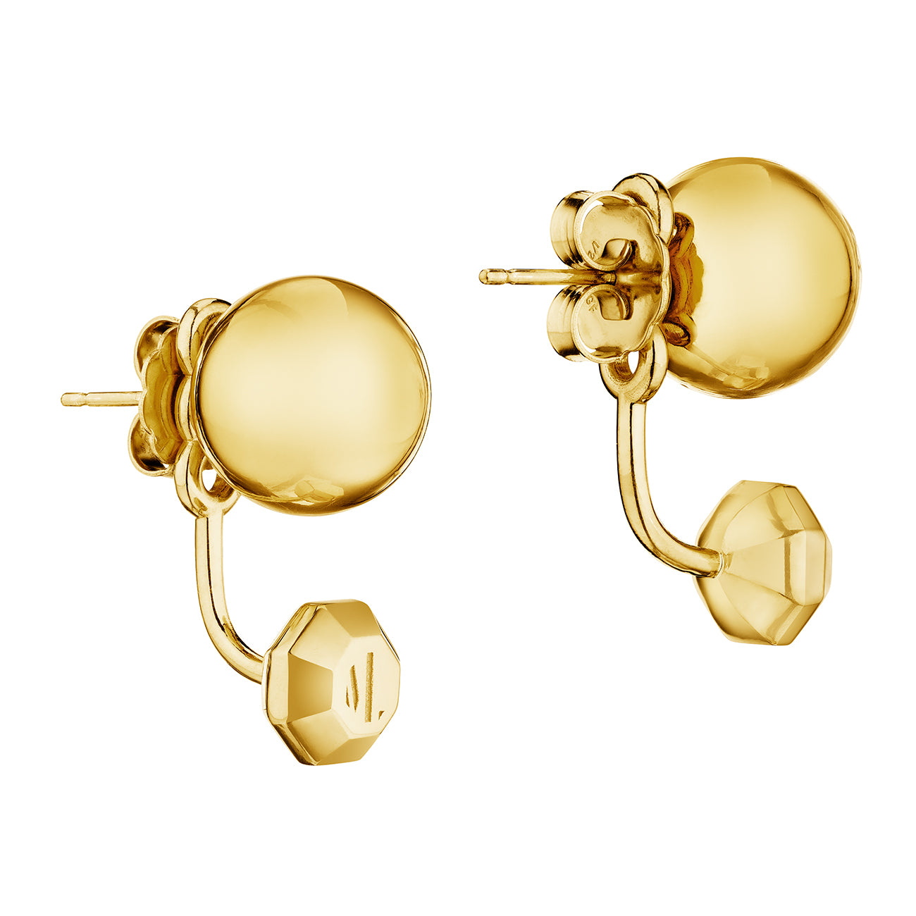 MoAnA LUU bead earrings in vermeil. Inspired by Creole jewelry.